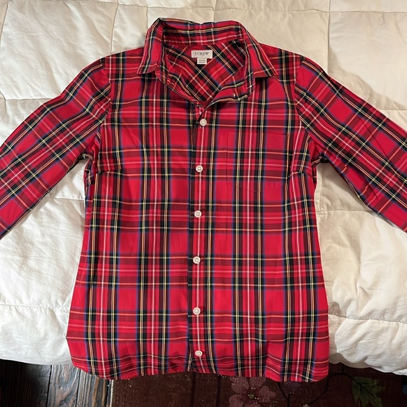 J. Crew red tartan shirt XXS - Picture 2 of 4